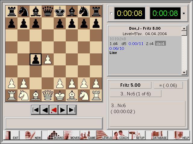Play ChessBase Fritz DOS Game online - DOS Game Zone